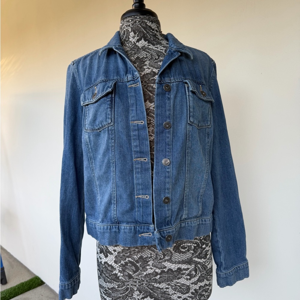 Classic Blue Denim Women’s Jacket  by Paige size Large